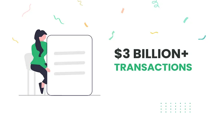 $3 billion in transactions