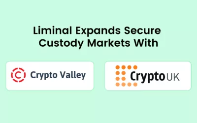 Liminal Expands Secure Custody Markets With Crypto Valley Logo and Crypto UK Logo